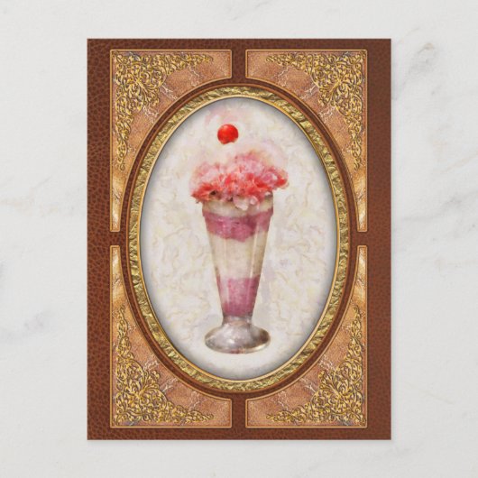 Zoet - IJs - Ice Cream Float Briefkaart (Voorkant)