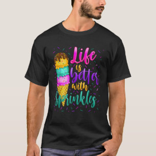 Zoet ijs met strooisel t-shirt