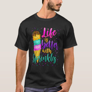 Zoet ijs met strooisel t-shirt