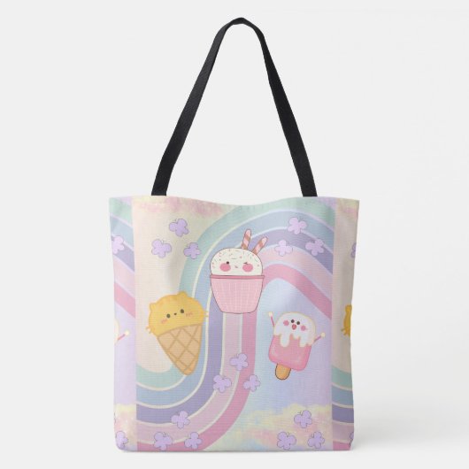 Zoet, ijs tote bag (Achterkant)