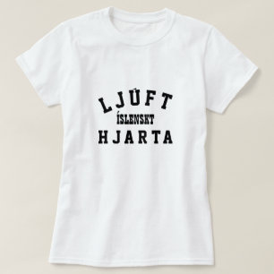 zoet IJslands hart (ljúft íslenskt hjarta) T-shirt
