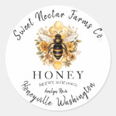 Zoet je merk: Honey Stickers voor potten (Voorkant)
