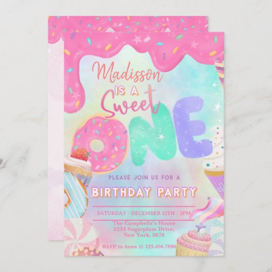 Zoet Kaart (Voorkant / Achterkant)