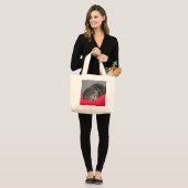 Zoet kat grote tote bag (Voorkant (model))