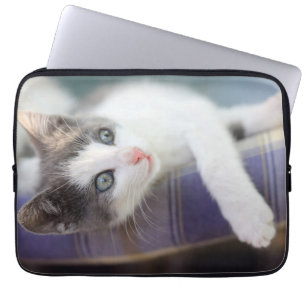 Zoet Kat in speldenstaaf Laptop Sleeve