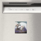 Zoet Kat in speldenstaaf Magneet (Insitu (Vaatwasser))