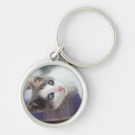 Zoet Kat in speldenstaaf Sleutelhanger (Voorkant)