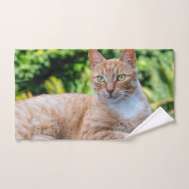 Zoet klein kat handdoek