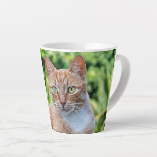Zoet klein kat latte mok (Rechterhoek)
