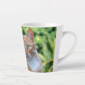 Zoet klein kat latte mok (Rechts)