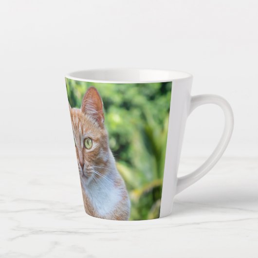 Zoet klein kat latte mok (Rechts)