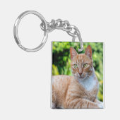 Zoet klein kat sleutelhanger (Voorkant Links)