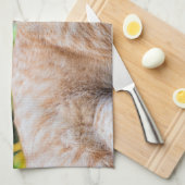 Zoet klein kat theedoek (Quarter Fold)