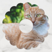 Zoet klein kat wijnglaslabel (Voorkant)