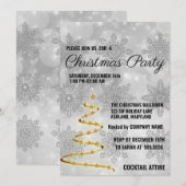 Zoet, kool, gouden kerstboom kaart (Voorkant / Achterkant)