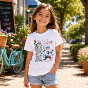 Zoet land van vrijheid 4 juli t-shirt