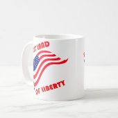 Zoet land van vrijheid koffiemok (Voorkant links)
