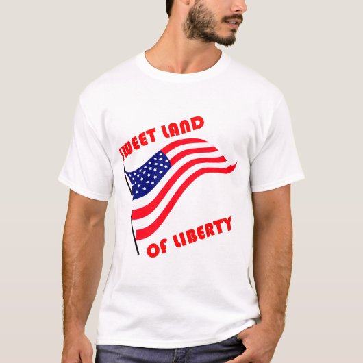 Zoet land van vrijheid t-shirt (Voorkant)