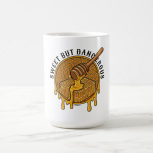 Zoet Maar Gevaarlijk Vintage Honing Bijenraat Koffiemok