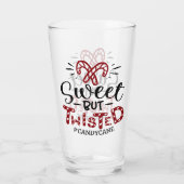 Zoet maar verdraaid | Grappige kerstvakantie Glas (Achterkant)