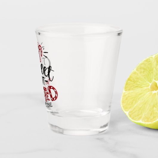Zoet maar verdraaid | Grappige kerstvakantie Shot Glas (Rechts)