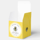 Zoet  Mama-to-Bee geel Baby shower Bedankdoosjes (Geopend)