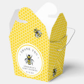 Zoet  Mama-to-Bee geel Baby shower Bedankdoosjes (Geopend)