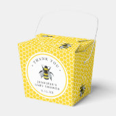 Zoet  Mama-to-Bee geel Baby shower Bedankdoosjes (Voorkant Zijde)