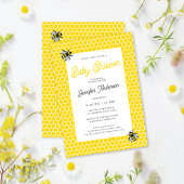 Zoet  mama-to-bee geel Baby shower Kaart