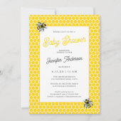 Zoet mama-to-bee geel Baby shower Kaart (Voorkant)