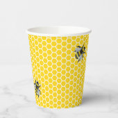 Zoet  Mama-to-Bee geel Baby shower Papieren Bekers (Links)