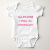 Zoet Marshmallow - Baby Romper (Voorkant)