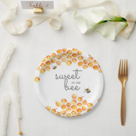 Zoet net zo fijn als bumblebeenpapier Borden Papieren Bordje