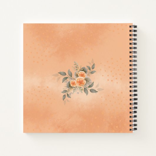 Zoet Notitieboek met bloemthema voor Moederdag (Achterkant)