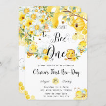 Zoet om bij te zijn Een Schattigee bijen 1e verjaa