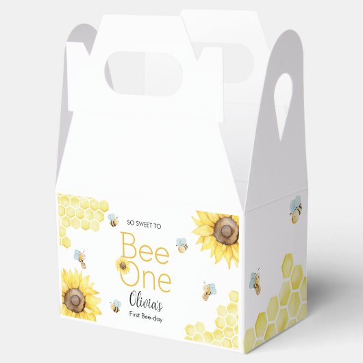 Zoet om een eerste bijendag verjaardagsfeestje te bedankdoosjes (Geopend)