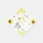 Zoet om een eerste bijendag verjaardagsfeestje te  servet (Hoek)