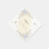 Zoet om één pastel te zijn Eerste Verjaardag Servet (Hoek)