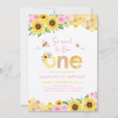 Zoet om één roze bloemige zonnebloem te zijn Verja Kaart (Voorkant)