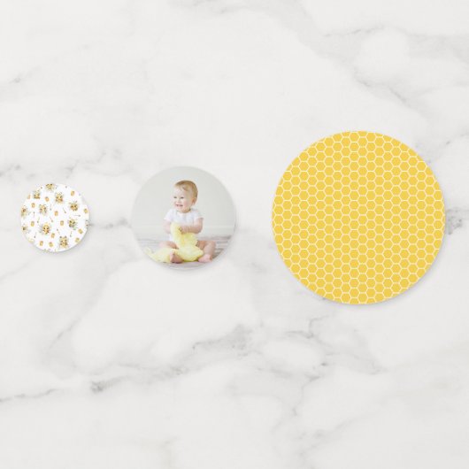 Zoet om één te zijn 1e verjaardag confetti (Achterkanten)