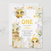 Zoet om één te zijn 1e verjaardag kaart (Voorkant)