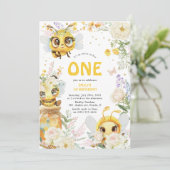 Zoet om één te zijn 1e verjaardag kaart (Staand voorkant)