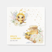 Zoet om één te zijn 1e verjaardag servet (Voorkant)