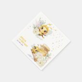 Zoet om één te zijn 1e verjaardag servet (Hoek)