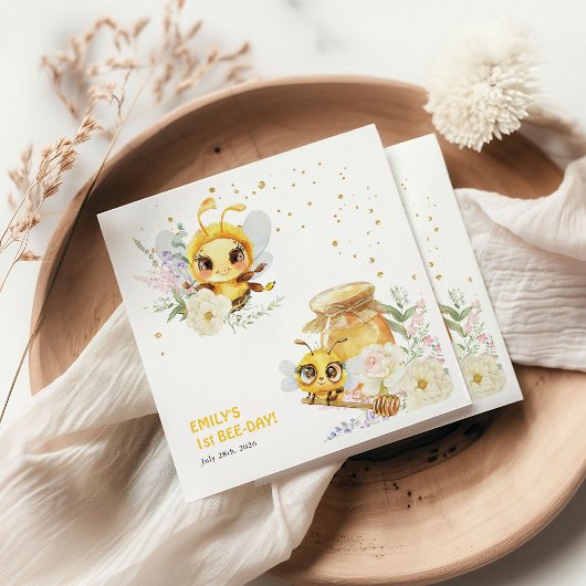 Zoet om één te zijn 1e verjaardag servet