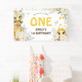 Zoet om één te zijn 1e verjaardag spandoek (Insitu)