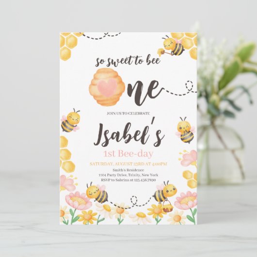 Zoet om op een verjaardag te zijn kaart (Staand voorkant)