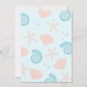 Zoet onder de uitnodiging tot het Zee van Birthday (Achterkant)