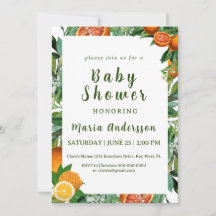 Zoet Oranje Baby shower