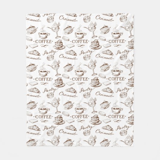 zoet papier fleece deken (Voorkant)